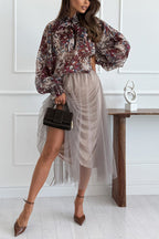 BIARRITZ – Flowy Mesh Midi Skirt – 9512