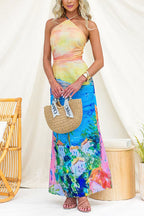 LISBON – Halter Maxi Dress – 9817