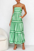 CANNES – Striped Maxi Dress – 6226