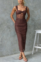 VENICE – Bodycon Maxi Dress – 4554