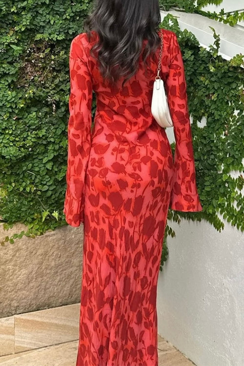 ALICANTE – Bell Sleeve Maxi Dress – 8018