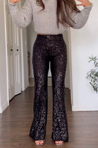 ZURICH – Sequin Bell Bottom Pants – 4179