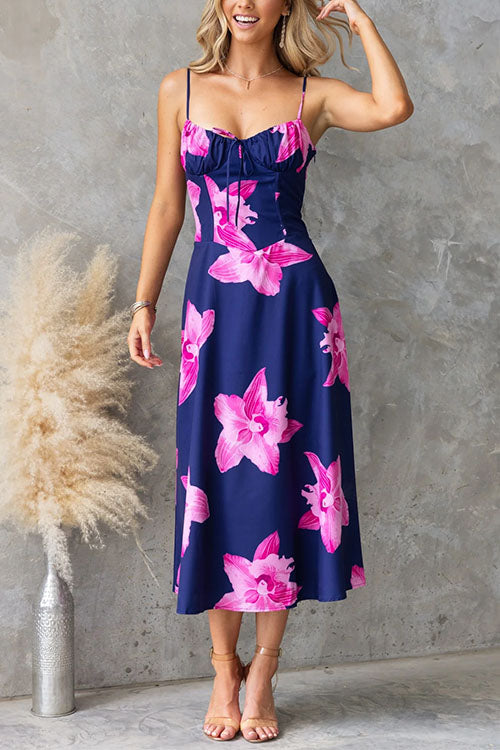 BIARRITZ – Lace-up Midi Dress – 6031