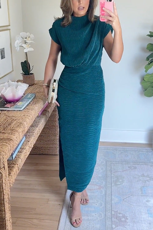 AMALFI – Mockneck Midi Dress – 4941