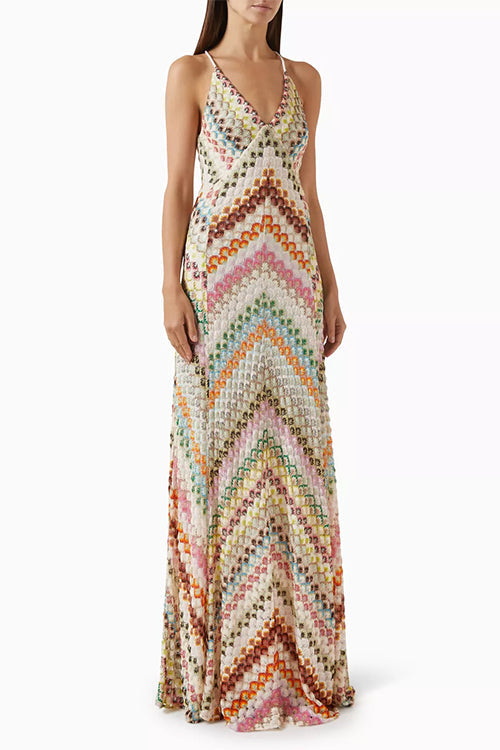 LISBON – V-Neck Maxi Dress – 2997