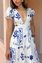 MYKONOS – Printed Swing Maxi – 2618