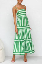 MARBELLA – Striped Maxi Dress – 1397