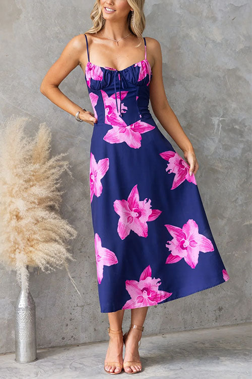 BIARRITZ – Lace-up Midi Dress – 6031