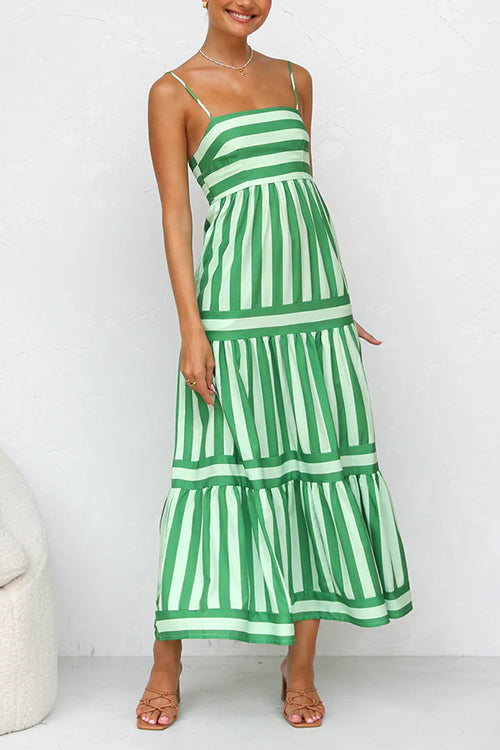 CANNES – Striped Maxi Dress – 6226