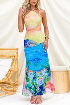 LISBON – Halter Maxi Dress – 9817