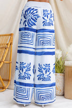 PORTOFINO – Wide Leg Printed Pants – 4694