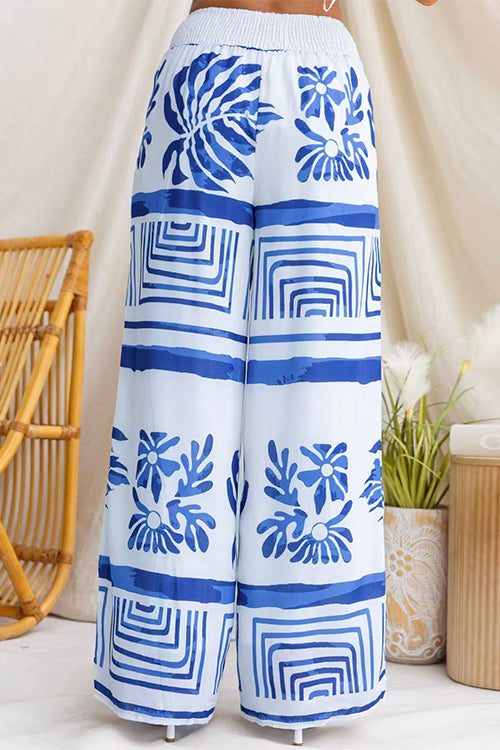 PORTOFINO – Wide Leg Printed Pants – 4694