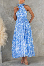 CORFU – Halter Maxi Dress – 4846