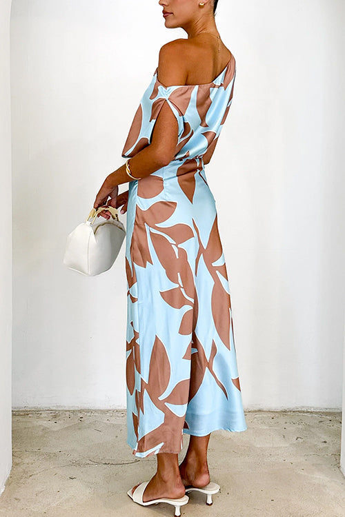 LISBON – Off Shoulder Maxi Dress – 9685