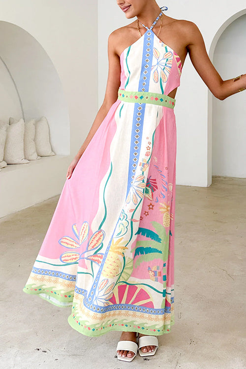 PORTOFINO – Halter Maxi Dress – 5928
