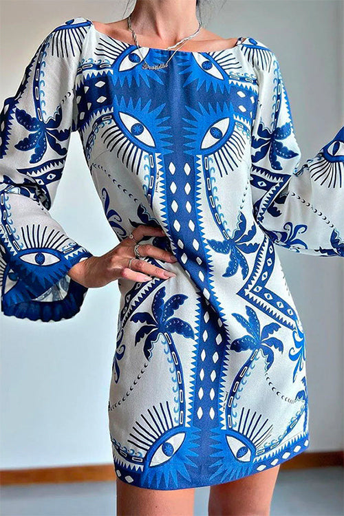 MILAN – Long Sleeve Mini Dress – 3915