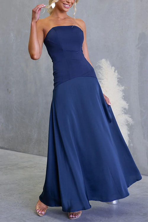 SALERNO – Strapless Maxi Dress – 9886