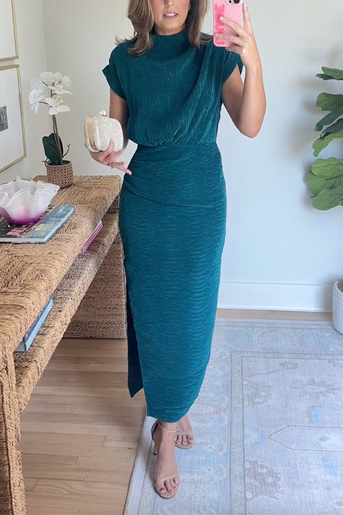 AMALFI – Mockneck Midi Dress – 4941