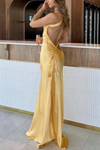 ROME – Satin Maxi Dress – 2182