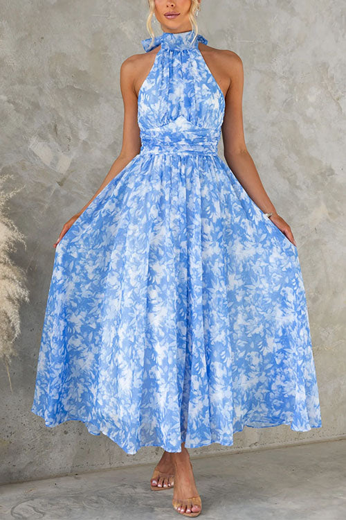 CORFU – Halter Maxi Dress – 4846