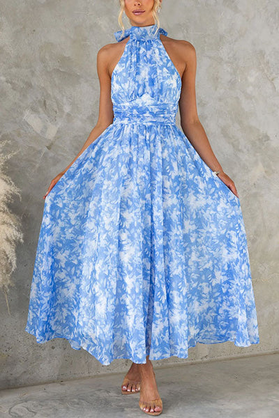 CORFU – Halter Maxi Dress – 4846