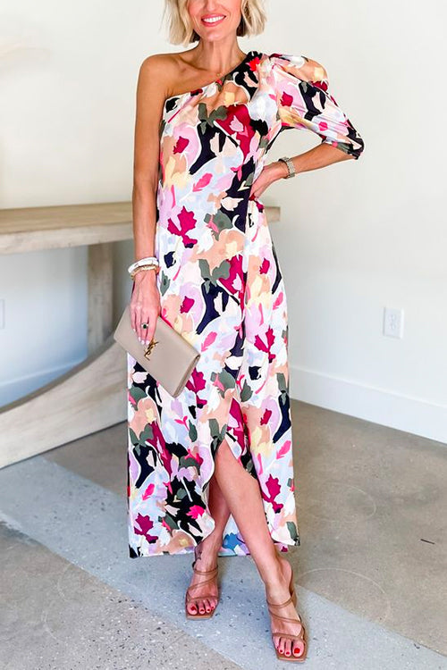 ANTIBES – One Shoulder Maxi Dress – 6156