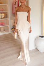 POSITANO – Satin Maxi Skirt – 5989