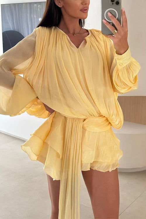 MALAGA – Layered Mini Dress – 8999