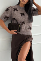 VALENCIA – Bow Detail Sweater Top – 3008
