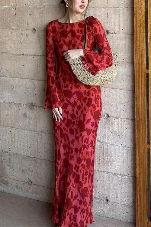 ALICANTE – Bell Sleeve Maxi Dress – 8018