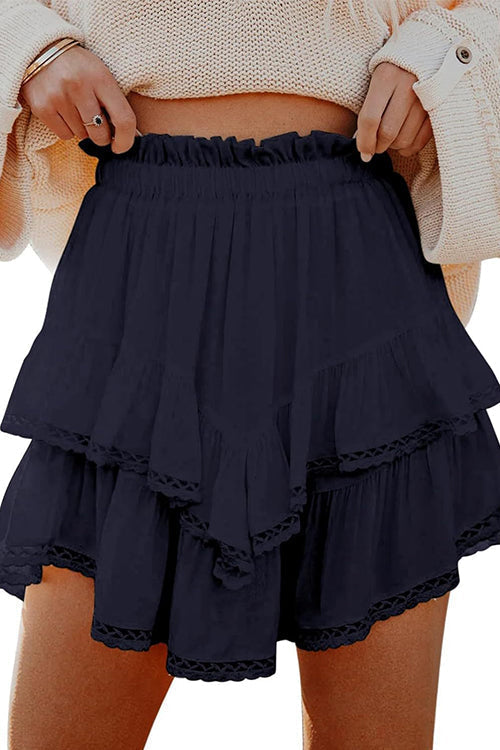 SALERNO – Ruffle Mini Skirt – 6817