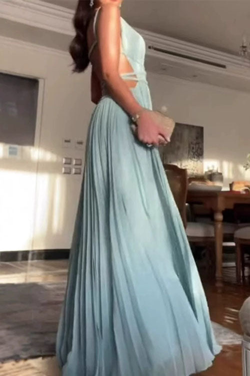 SANTORINI – Sleeveless Maxi Dress – 6339