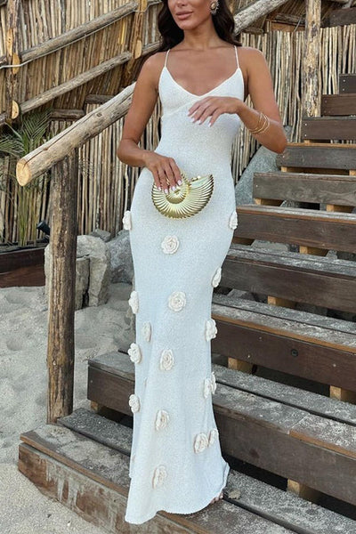 NAPLES – Open Back Maxi Dress – 3643