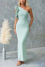 MYKONOS – One Shoulder Maxi Dress – 8984