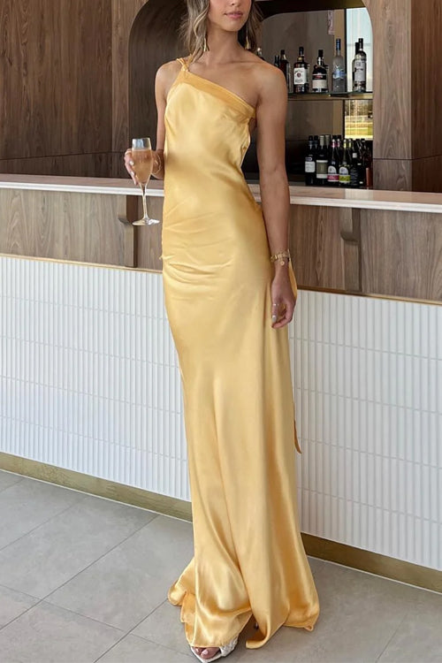 ROME – Satin Maxi Dress – 2182