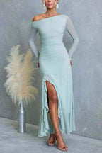 VALLETTA – Asymmetric Maxi Dress – 7902