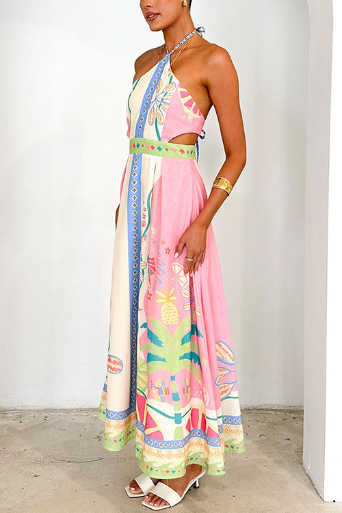 PORTOFINO – Halter Maxi Dress – 5928