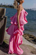 ATHENS – Satin Maxi Dress – 3908