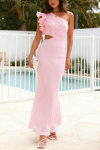 MILAN – One Shoulder Maxi Dress – 2246