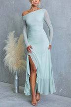 VALLETTA – Asymmetric Maxi Dress – 7902