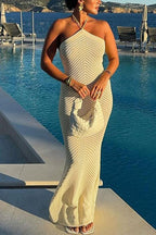 SALERNO – Halter Maxi Dress – 2882