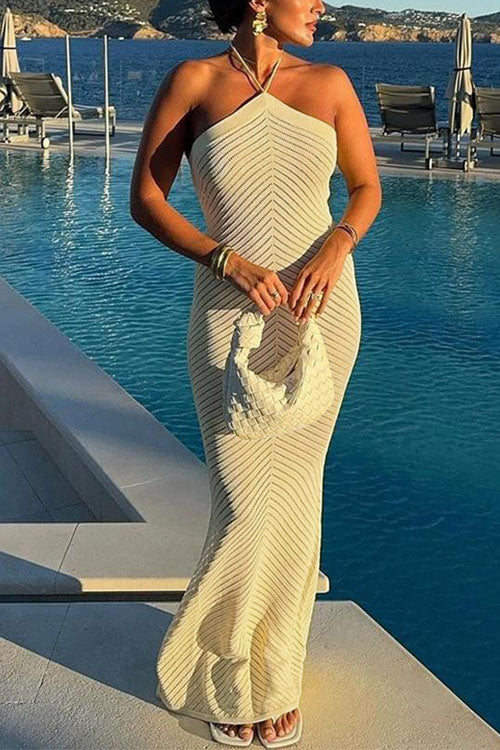 SALERNO – Halter Maxi Dress – 2882