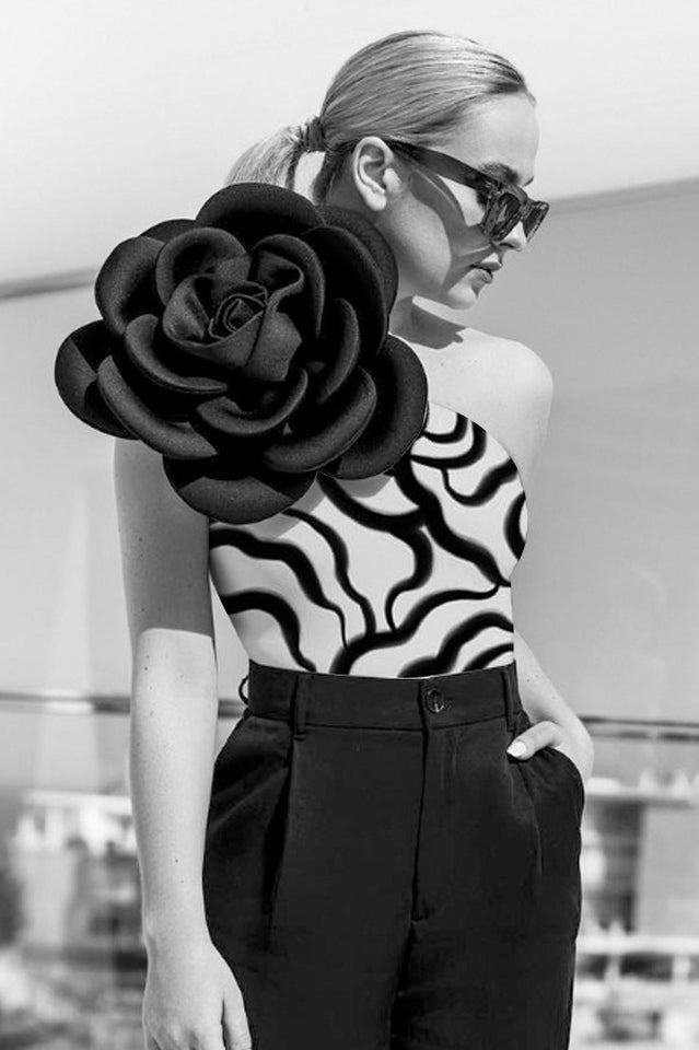 BIARRITZ – 3D Flower Swimsuit – 6174