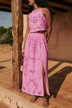 MILAN – Lace Maxi Skirt – 4349