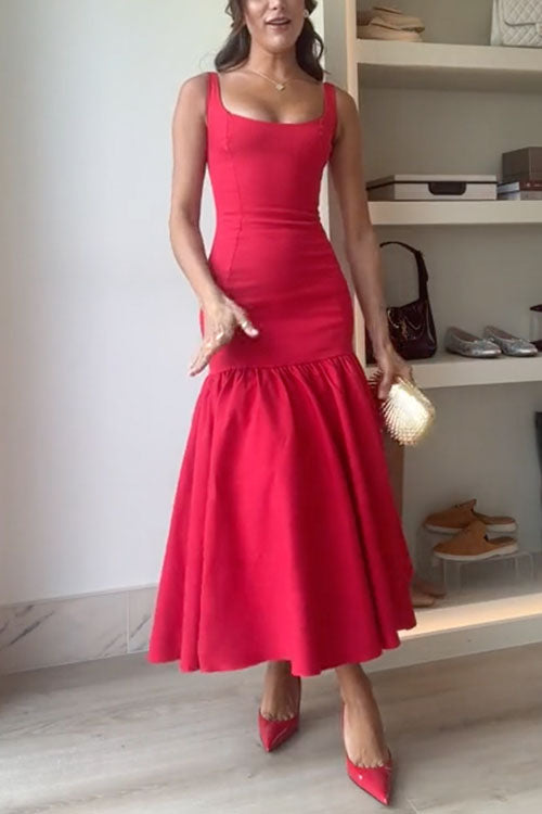 PALERMO – Sleeveless Bodycon Midi Dress – 3954