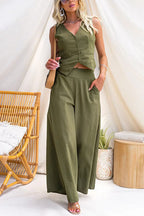 CANNES – Wide Leg Trousers – 9837