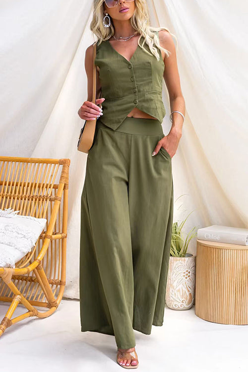 CANNES – Wide Leg Trousers – 9837