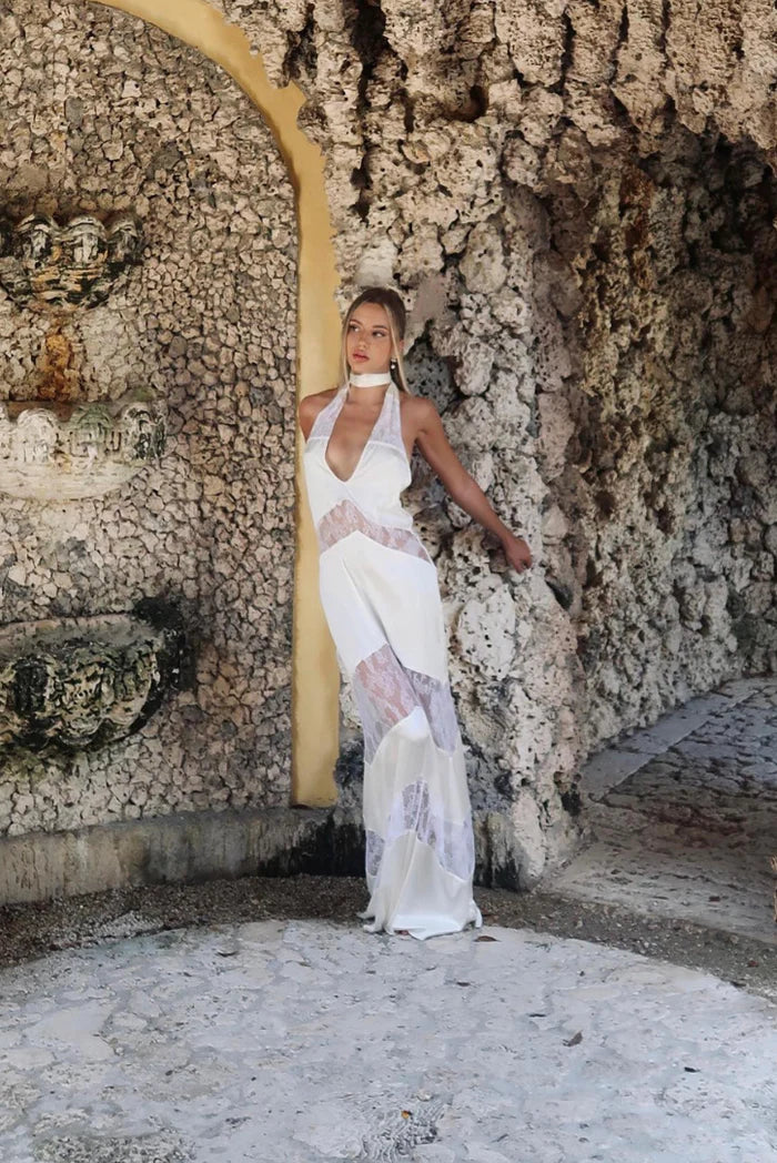 AMALFI – Halterneck Maxi Dress – 1834