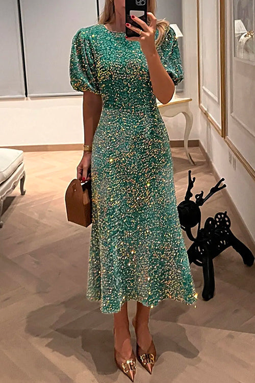 ATHENS – Sequin Midi Dress – 3784