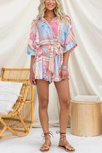 SANTORINI – Button Up Romper – 3411